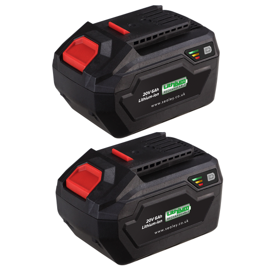 Sealey Power Tool Lithium-Ion Battery Pack 20V 6Ah Kit For SV20V Series BK06