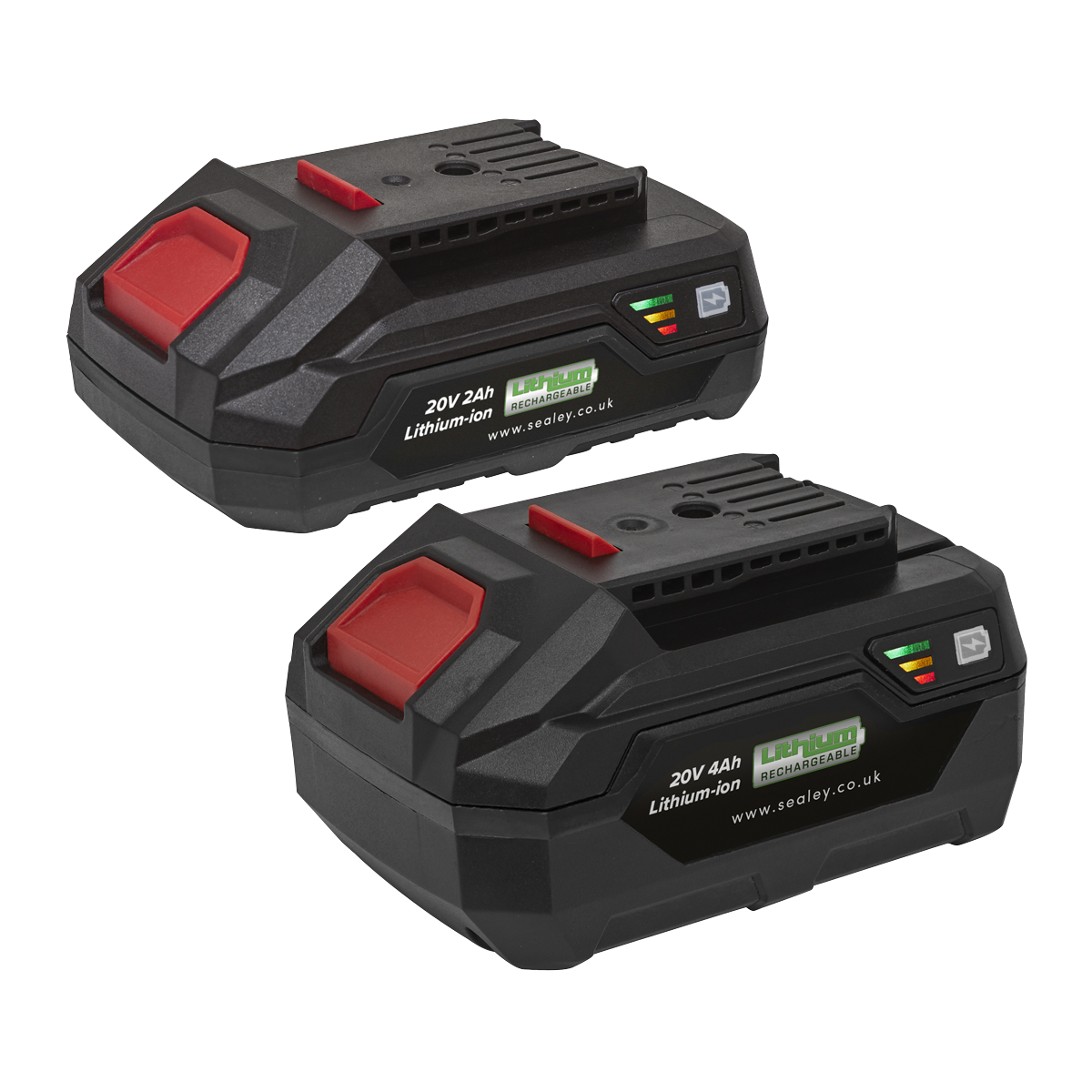 Sealey Power Tool Lithium-Ion Battery Pack 20V 2Ah/4Ah Kit For SV20 Series BK24