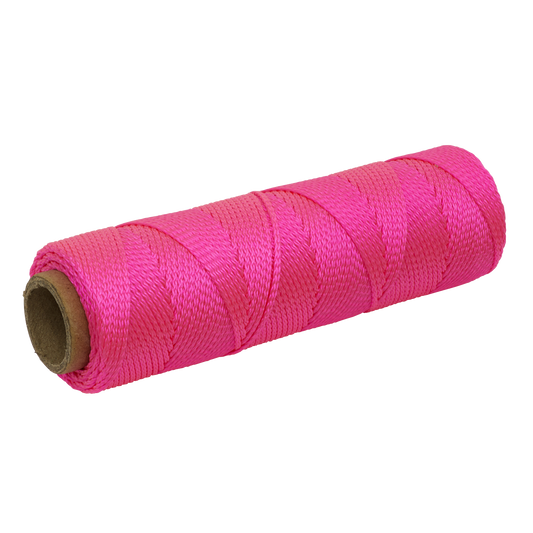 Sealey Braided Pink Nylon Brick Line 76m Length Resistant Easy To Use BLP1