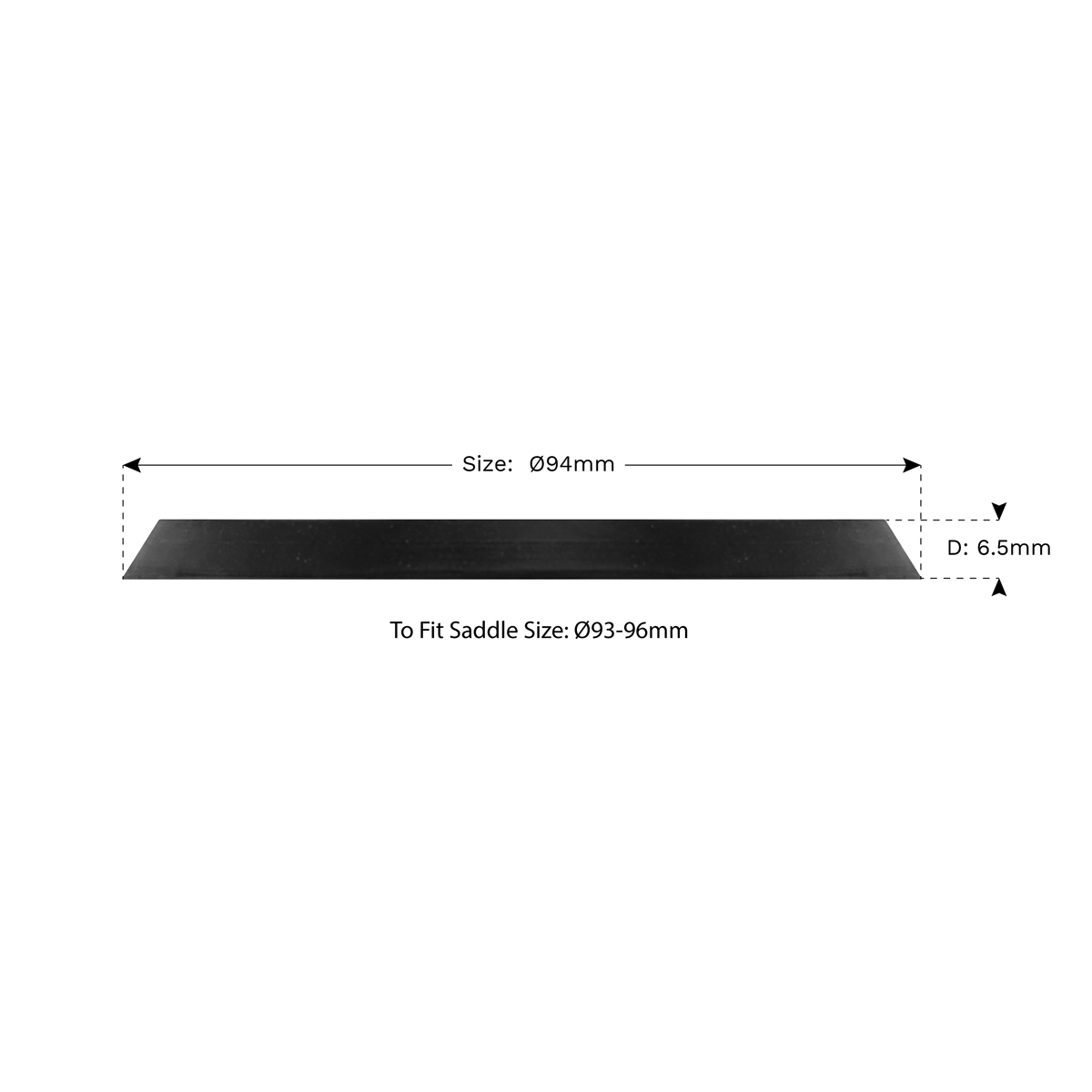 Sealey Safety Rubber Jack Pad Type B Designed To Prevent Damage Black JP17