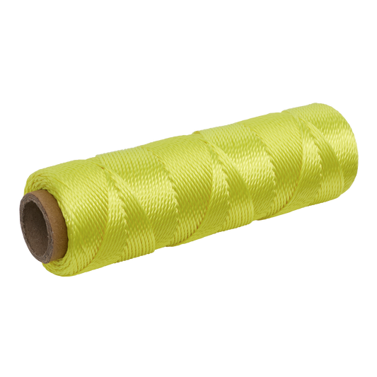 Sealey Braided Yellow Nylon Brick Line 76m For Indoor Outdoor Use Durable BLY1