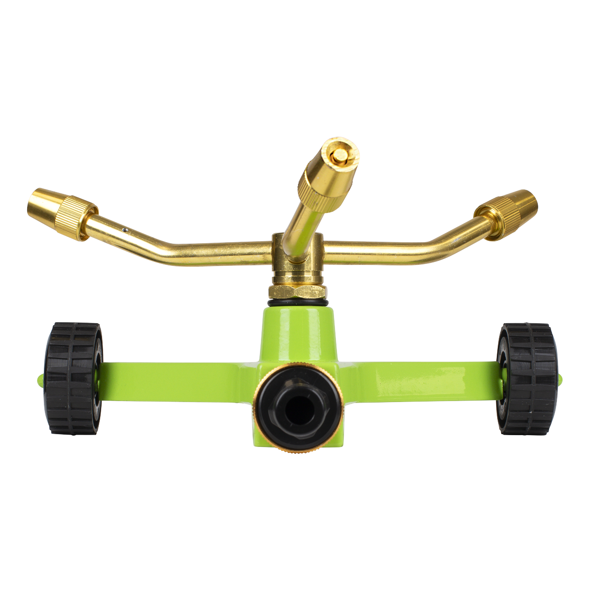 Sealey 3-Arm Brass Sprinkler Ø10m Maximum With Metal Wheeled Base JS2032