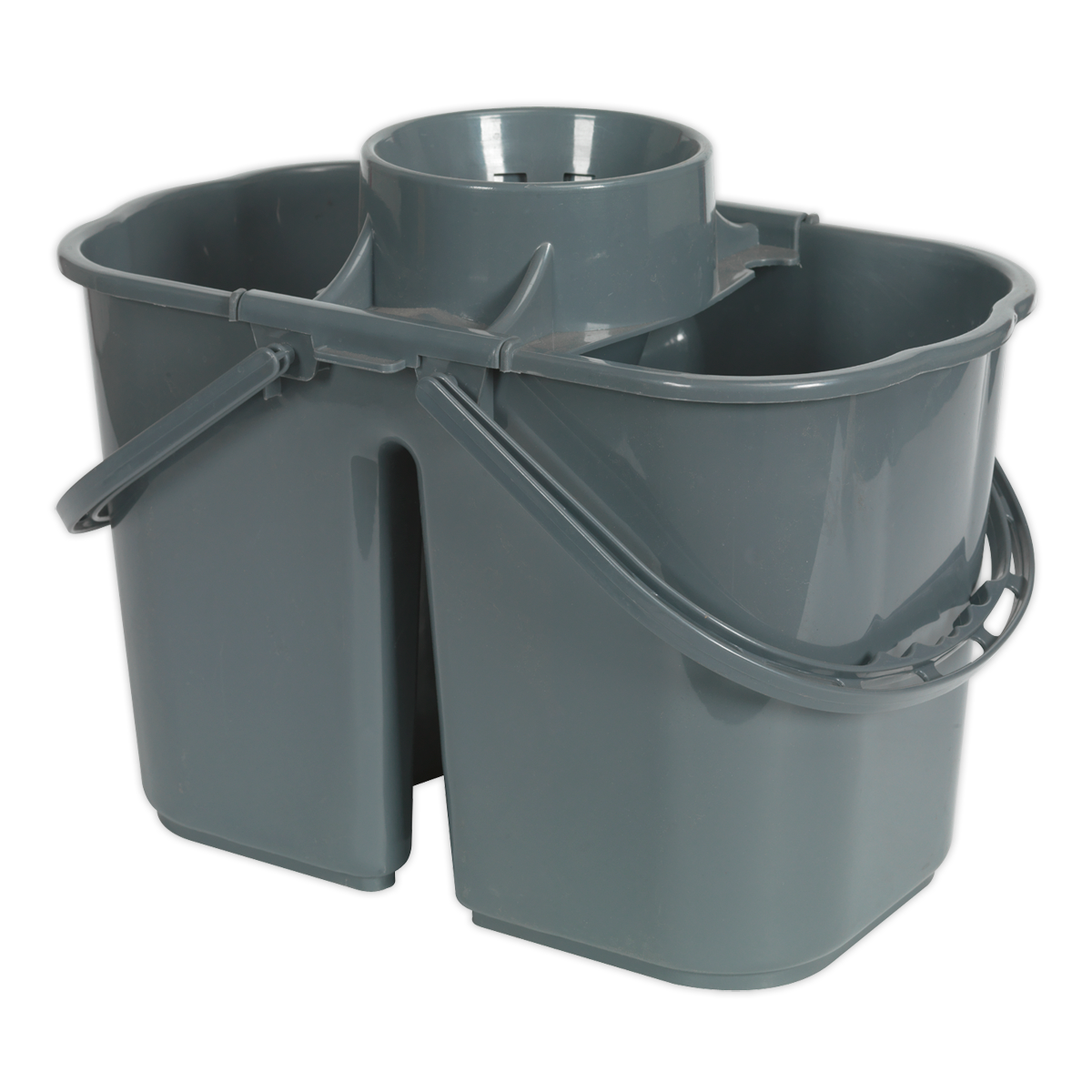 Sealey Mop Bucket 15 Litres 2-Compartment With Removable Mop Head Wringer BM07