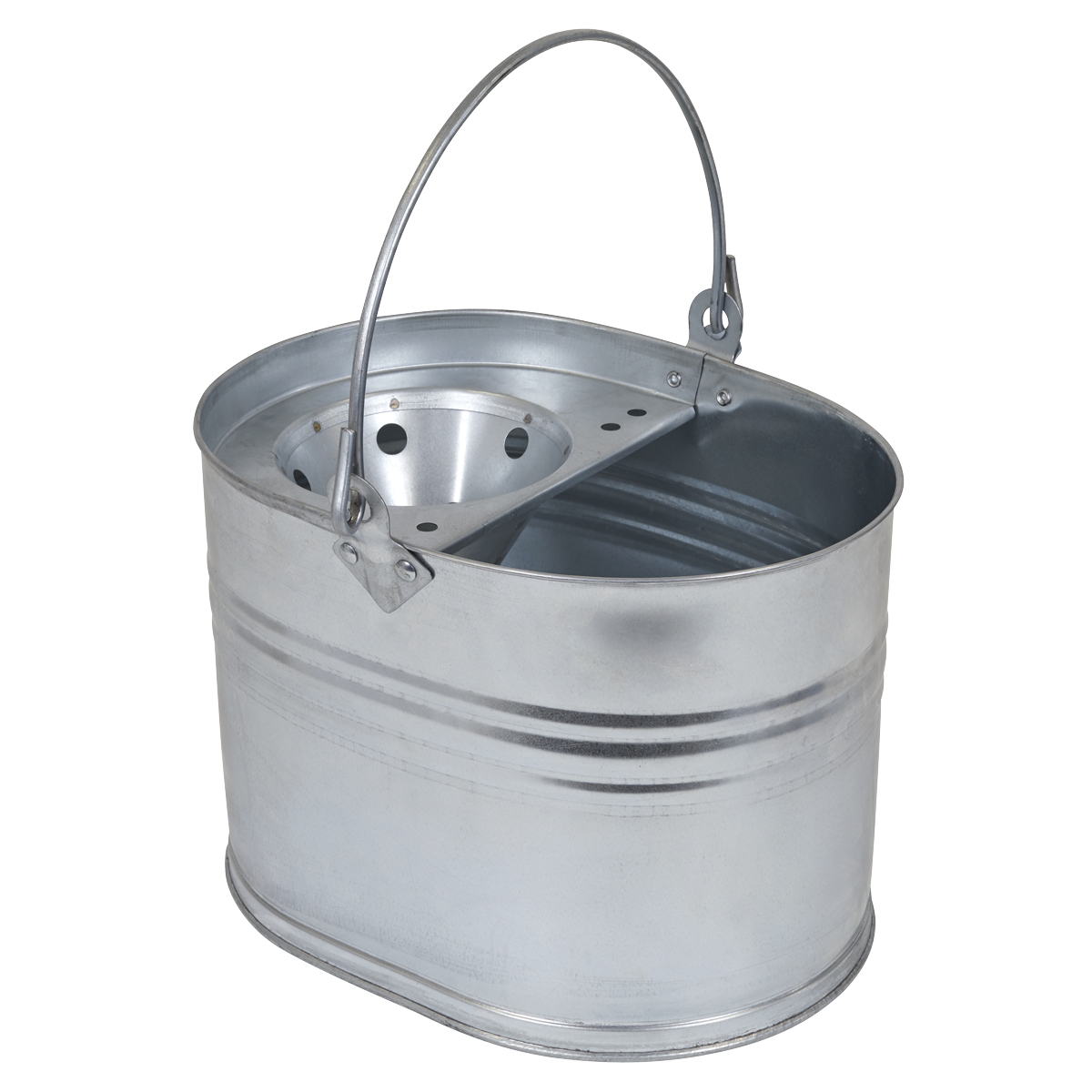 Sealey Mop Bucket from Heavy Duty Galvanized Steel With Carry Handle 13L BM08