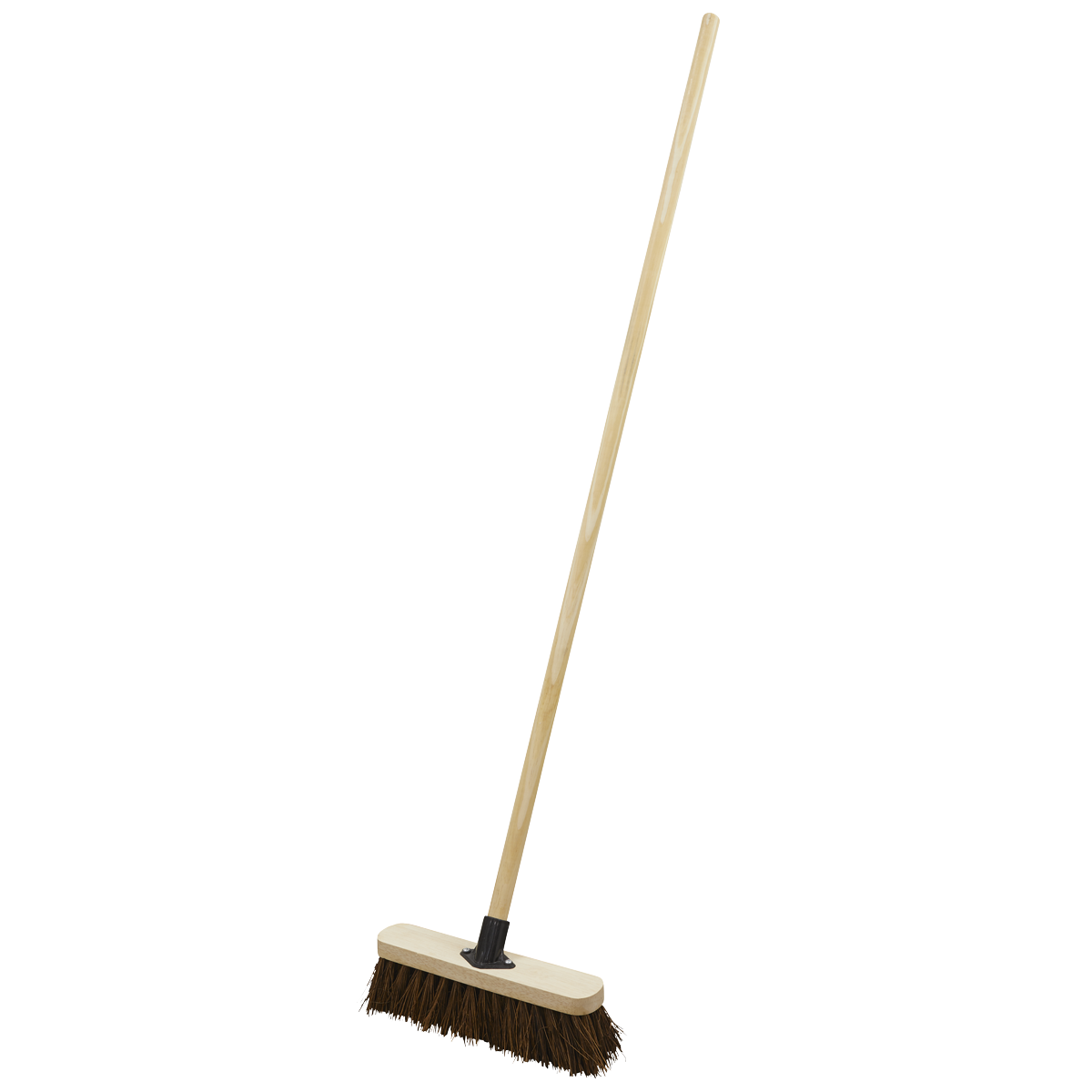 Sealey Broom 300mm Stiff Hard Bristle + Handle Bracket For Indoor Outdoor BM12H
