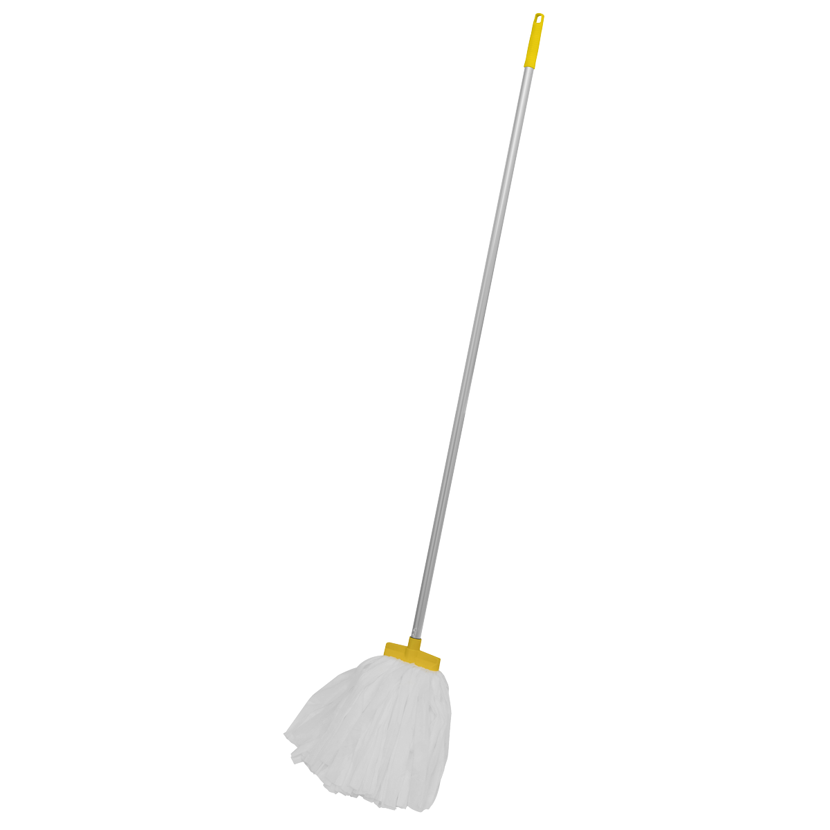 Sealey Aluminium Mop With Disposable Head Length 142cm - White/Yellow BM14