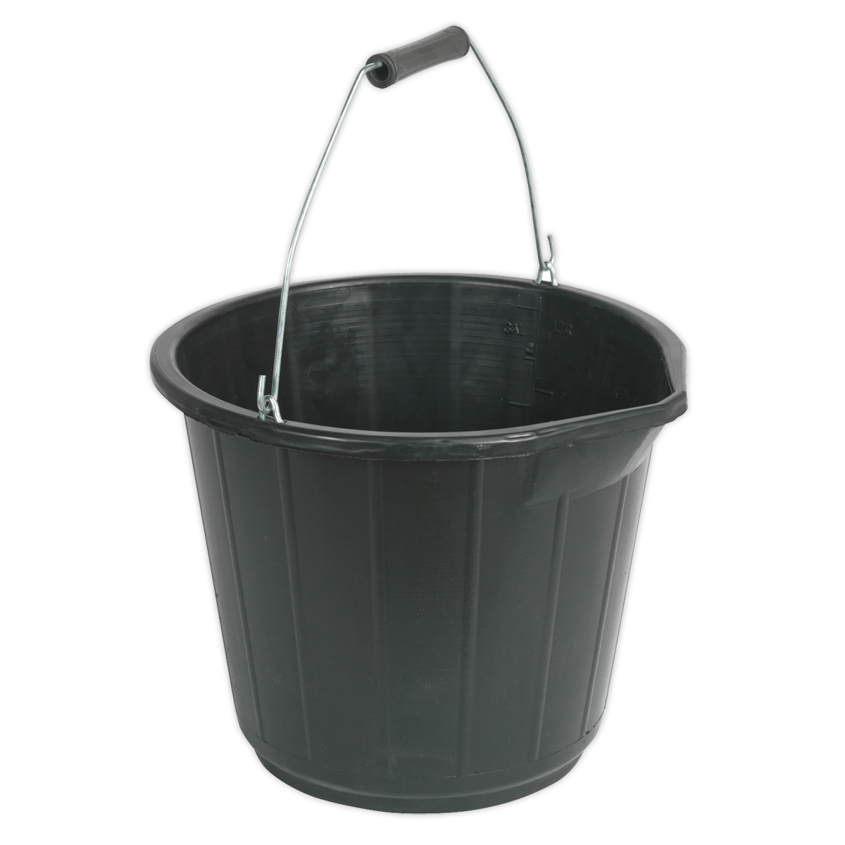 Sealey Bucket From Highly Durable Thick Walled Polypropylene 14L Black BM16