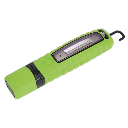 Sealey Cordless 360° 10 LED Rechargeable Inspection Lamp Li-Ion Green LED360G