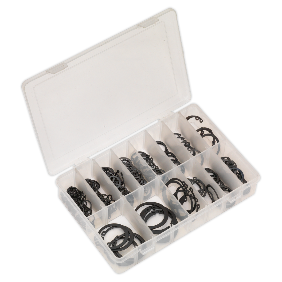 Sealey Circlip Assortment 200 Pieces Internal & External Metric AB017CC