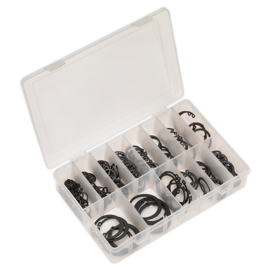 Sealey Circlip Assortment 200 Pieces Internal & External Metric AB017CC