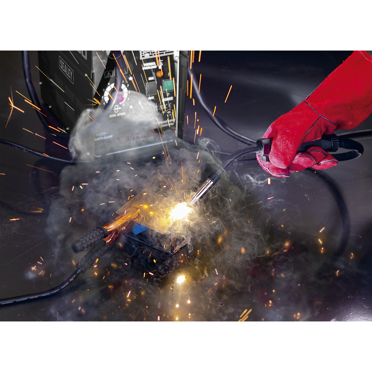 Sealey Professional No-Gas MIG Welder Ready-To-Go 100Amp 230V MIGHTYMIG100