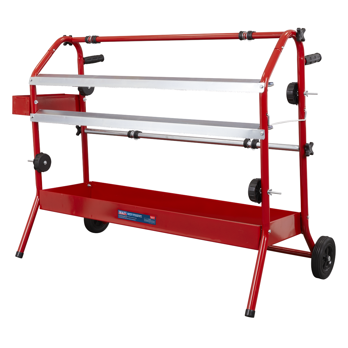 Sealey Masking Paper Dispenser Station With Storage Tray 2 x 900mm Trolley MK67