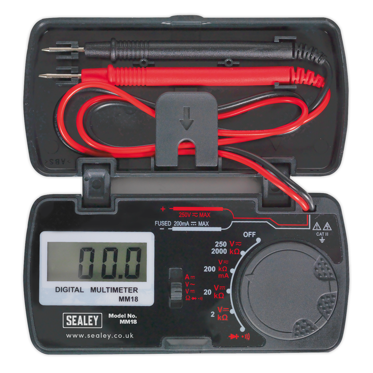 Sealey Pocket Multimeter AC & DC Voltage 114 x 56 x 23mm EN 61010-1 MM18