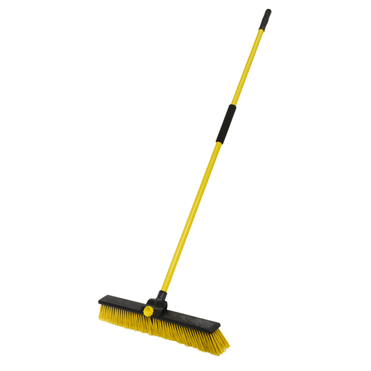 Sealey Bulldozer Yard Broom 24" 600mm Hard Wearing Sweeper + Steel Handle BM24HX