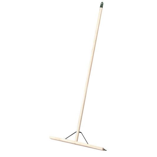 Sealey Rubber Floor Squeegee Cleaner With Wooden Handle 24" 600mm BM24RS