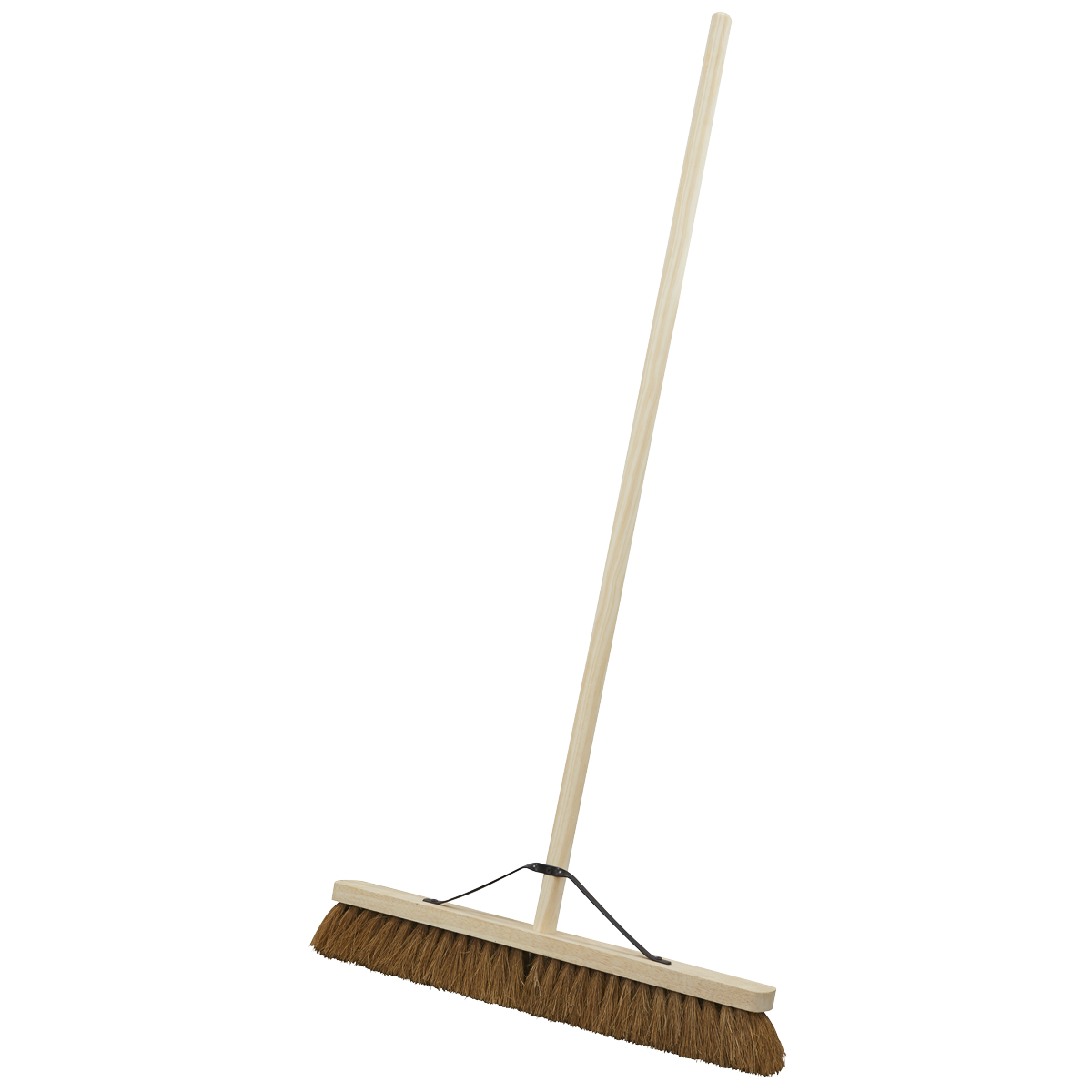 Sealey Broom 24" 600mm Soft Coco Bristle For Indoor & Outdoor Sweeping BM24S