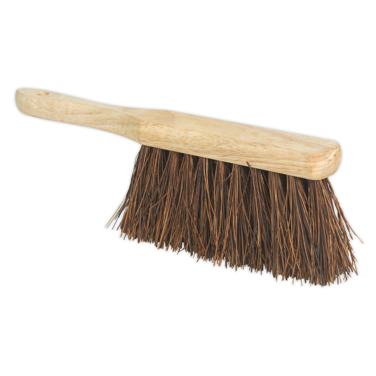 Sealey Hand Brush 11" 280mm Hard Bristle Hardwood With Ergonomic Handle BM25H