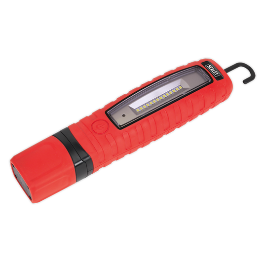 Sealey Rechargeable Inspection Lamp 360 Degree 14 SMD 3W LED Red LED360R