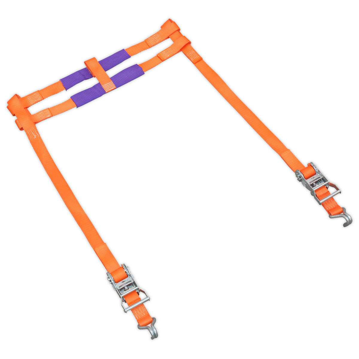 Sealey Motorcycle Transportation Combo Polyester Webbing S-Hooks 800kg MTC01