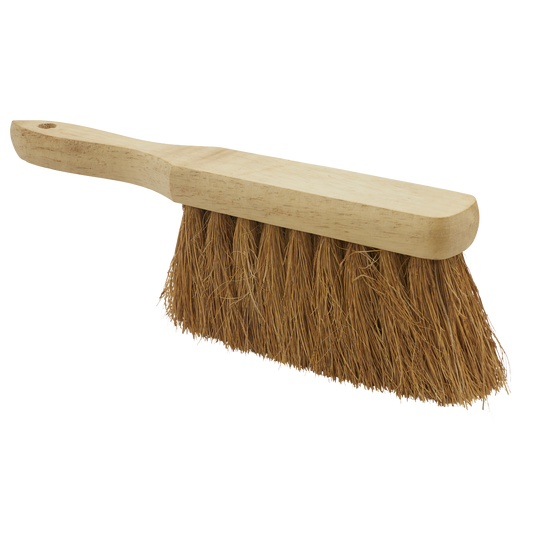 Sealey Hand Brush 11" 280mm Soft Bristle Hardwood With Ergonomic Handle BM25S