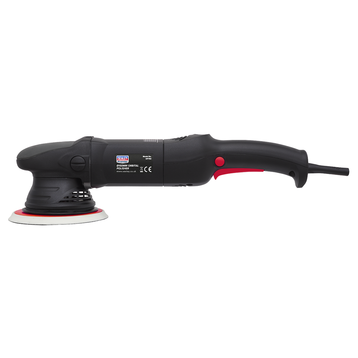 Sealey 230V 150mm 750W Orbital Polisher 6-Stage Variable Speed Control OP750