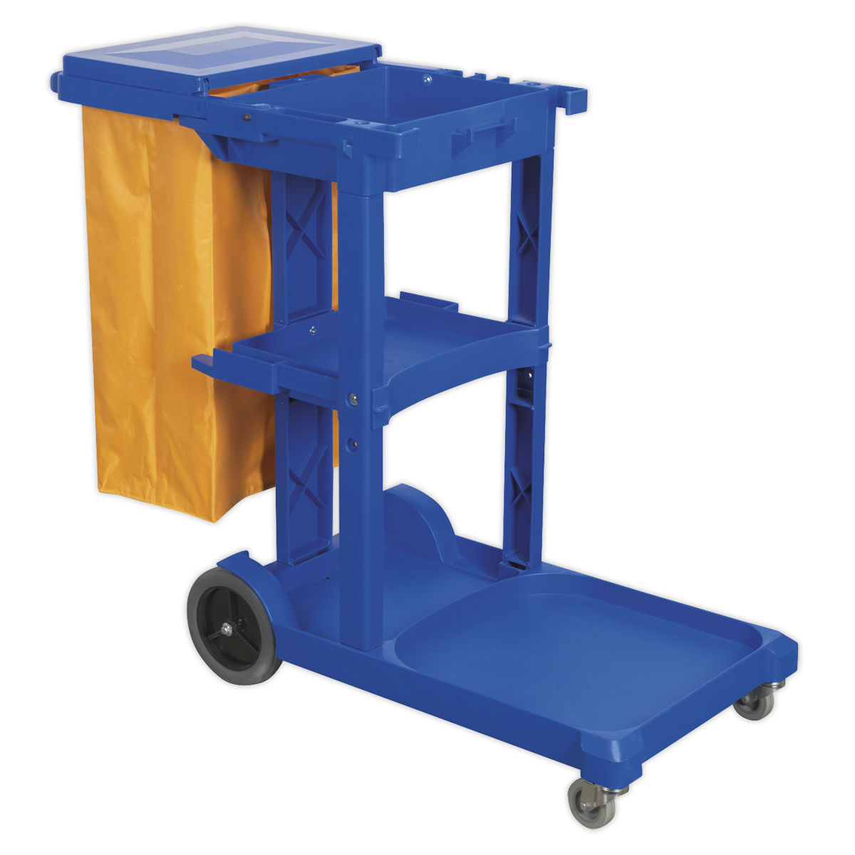 Sealey Janitorial Trolley Robust With Two Castors & Two Rubber Wheels BM30