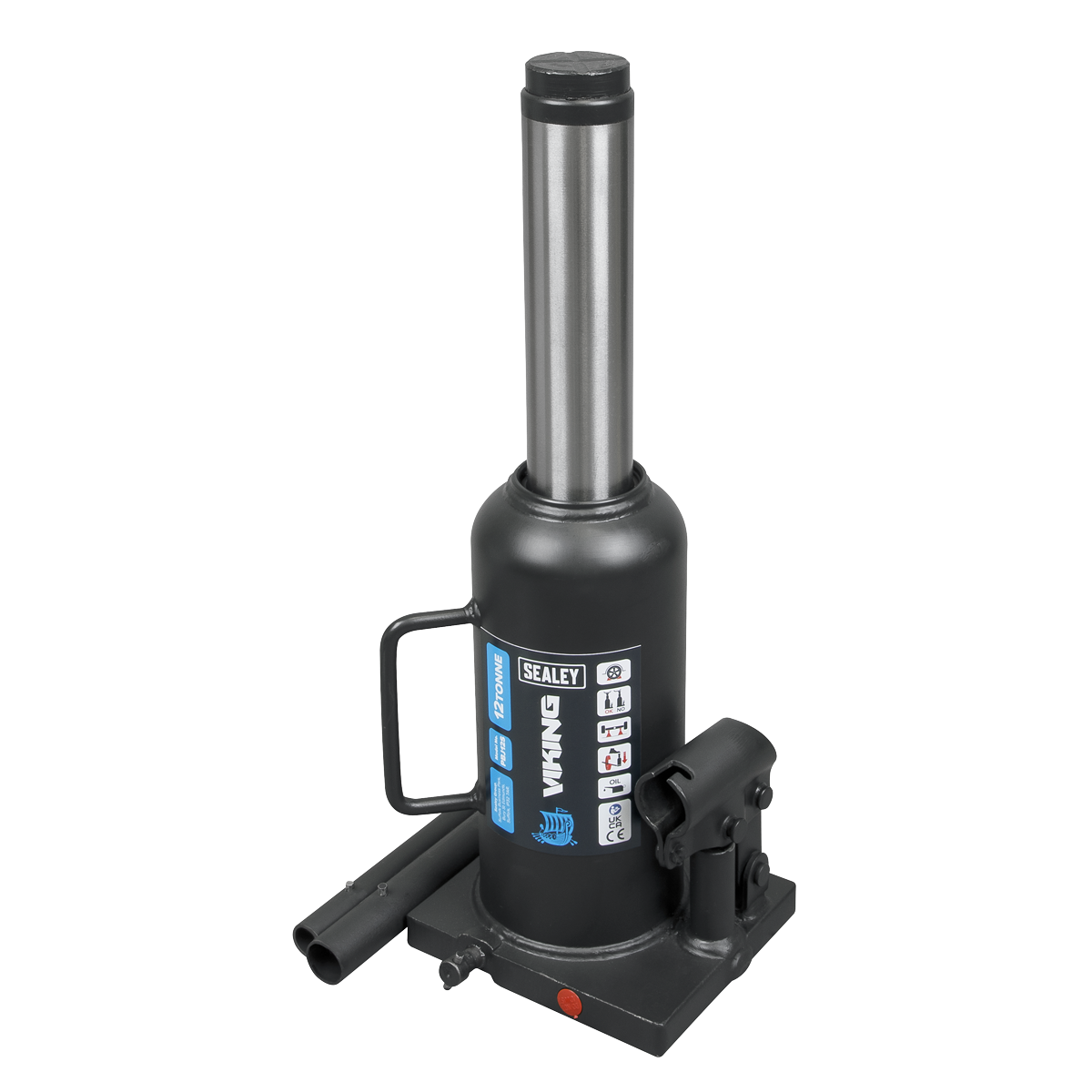 Sealey Bottle Jack Lift 12 Tonne With Overload Valve & 2-Piece Handle PBJ12S