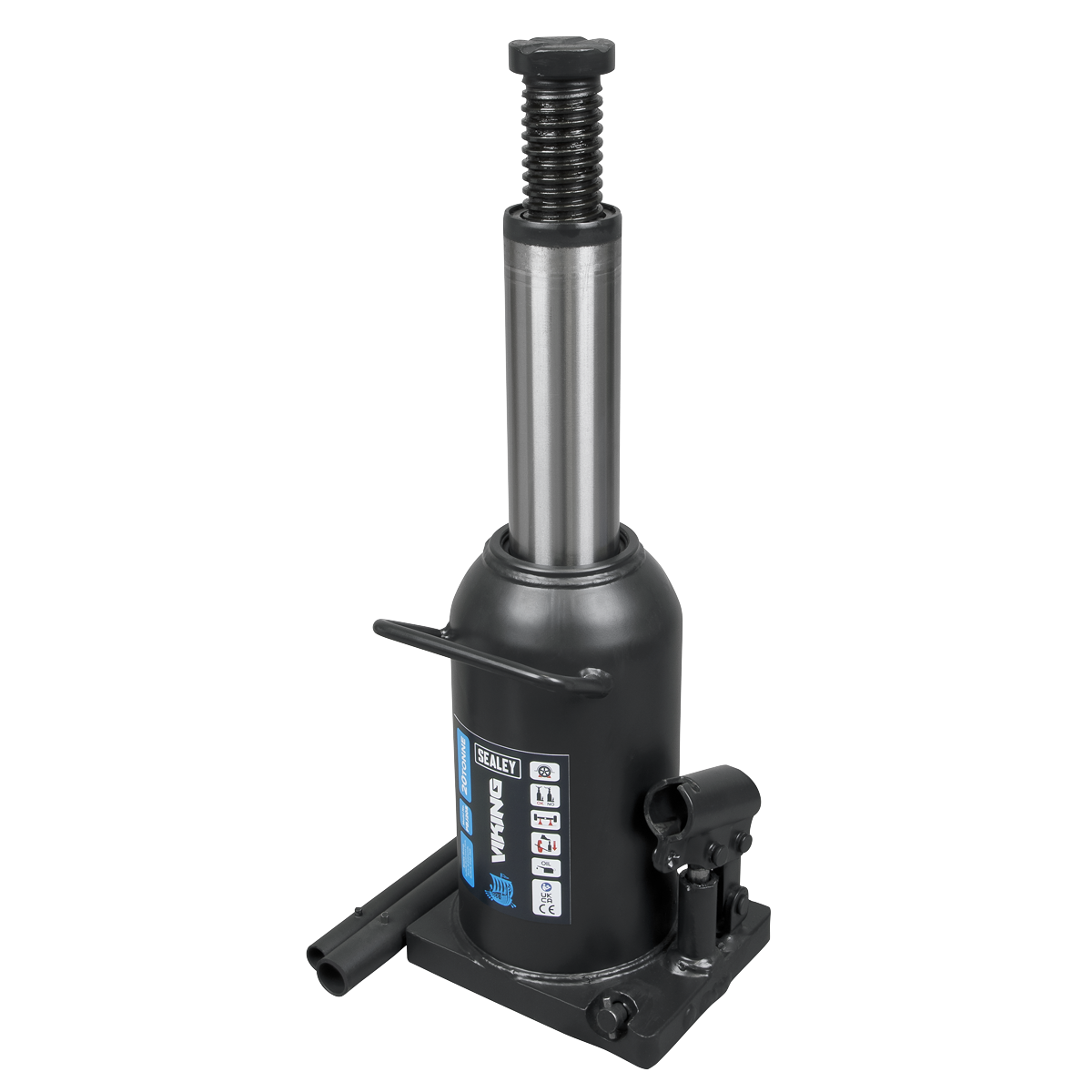 Sealey Bottle Jack Lift 20 Tonne With Overload Valve & 2-Piece Handle PBJ20S