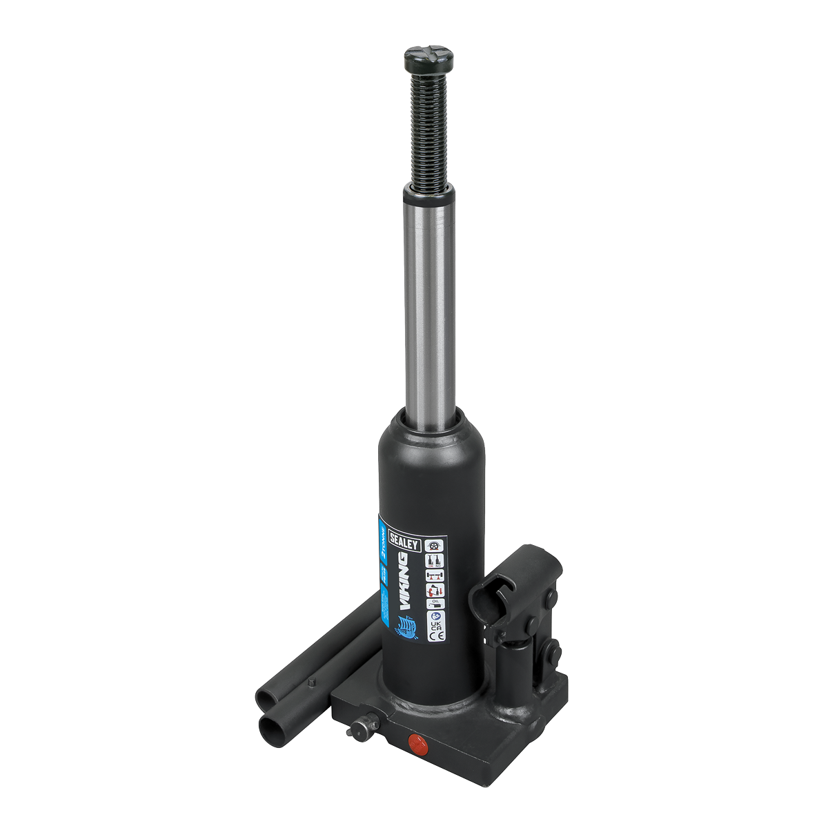 Sealey Bottle Jack Lift 2 Tonne With Overload Valve & 2-Piece Handle PBJ2S