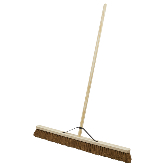 Sealey Broom 36" 900mm Stiff Soft Bristle Sweeper For Indoor & Outdoor BM36S