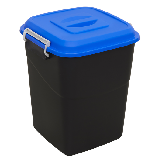 Sealey Durable Refuse Storage Bin Suitable For Outdoor Use 50 Litres Blue BM50B