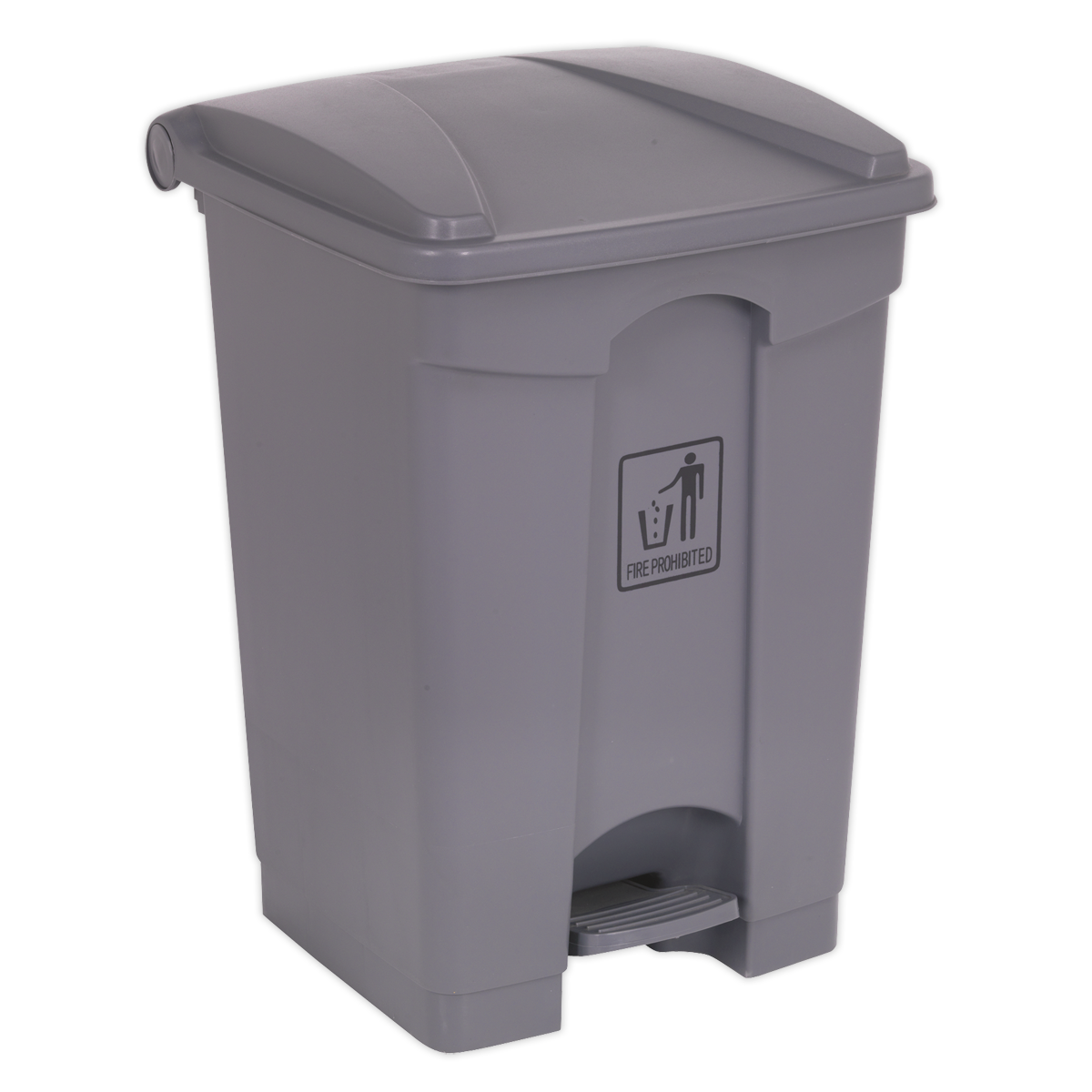 Sealey Bin 45 Litres Plastic Heavy Duty With Hands-Free Foot Pedal & Handle BM60