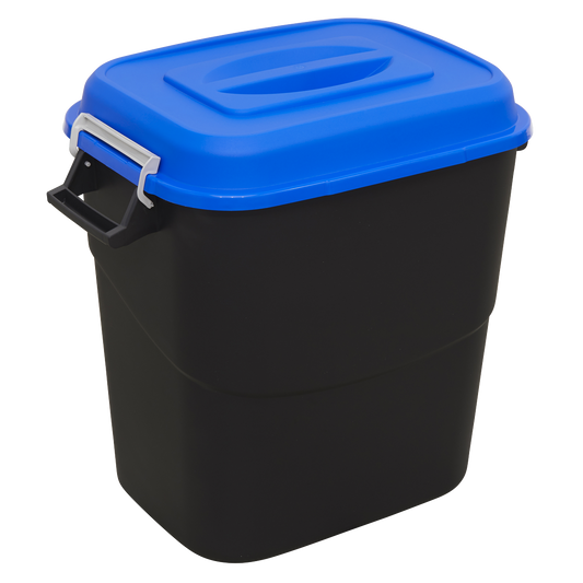Sealey Durable Refuse Storage Bin Suitable For Outdoor Use 75 Litres Blue BM75B
