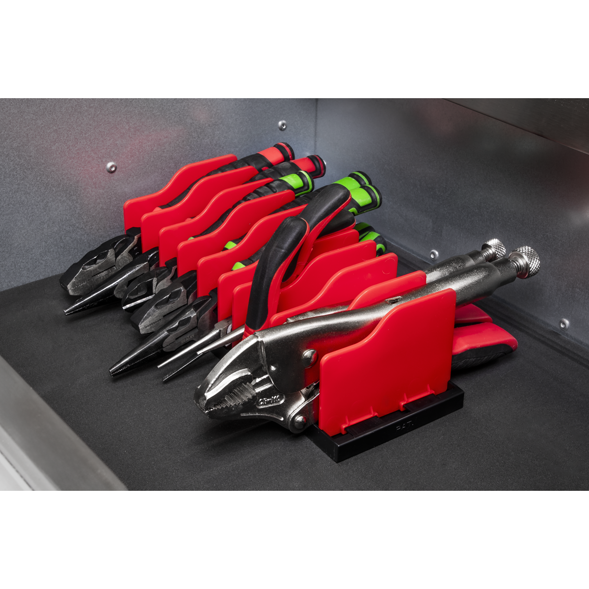 Sealey Pliers Rack With Adjustable Rigid Dividers ABS Plastic 250mm PR01