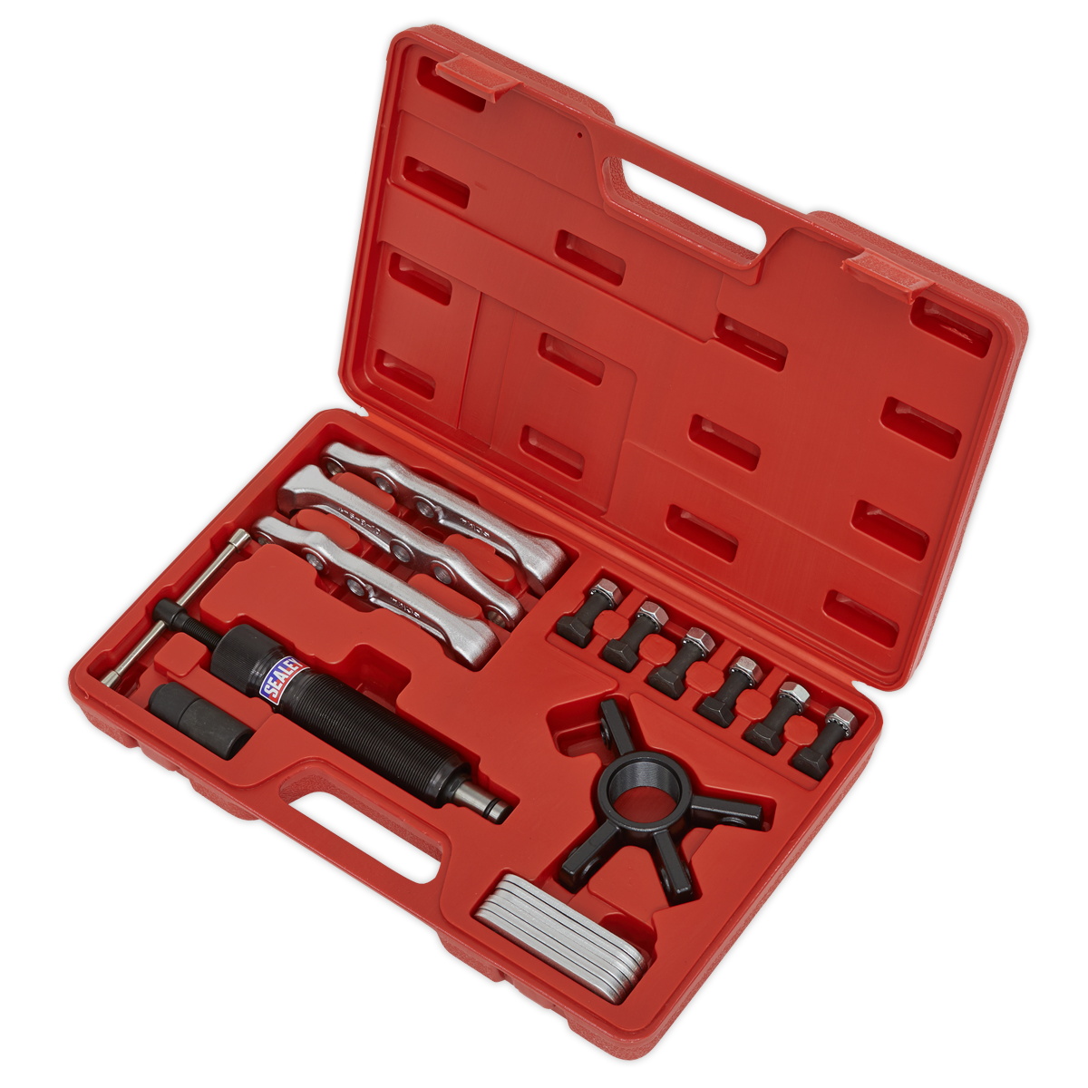 Sealey Hydraulic Puller Set Interchangeable Hydraulic Ram 19 Pieces PS981