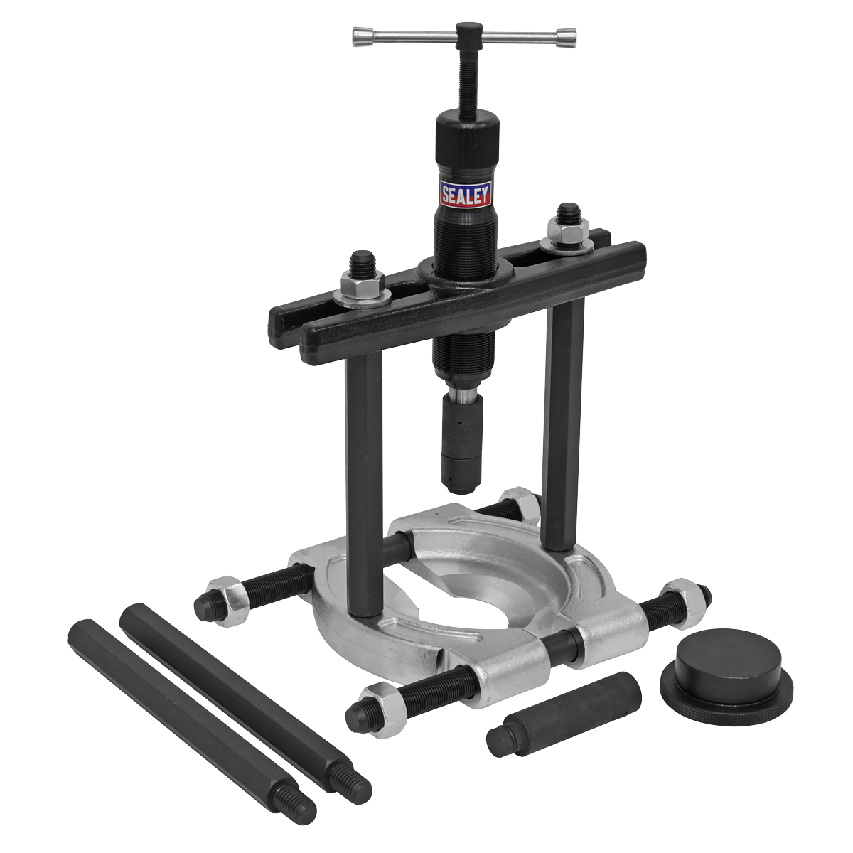 Sealey Hydraulic Bearing Separator & Puller Set With Metal Case 10 Pieces PS985