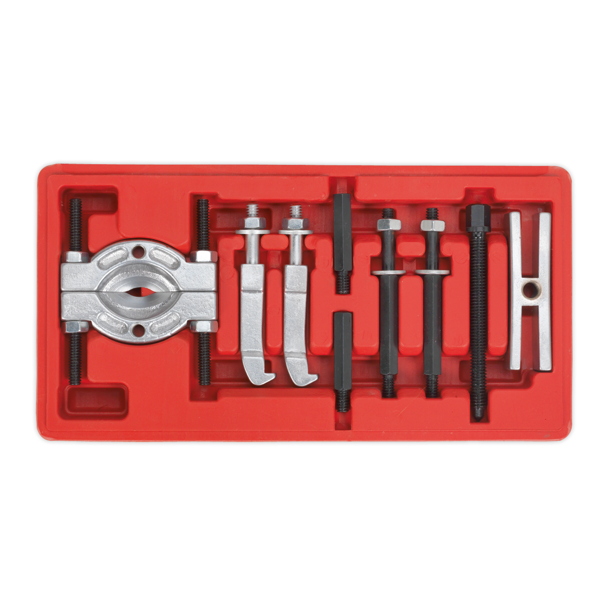 Sealey Mini Bearing Separator Set Spring Loaded & Drop-Forged Legs 9 Pcs PS996