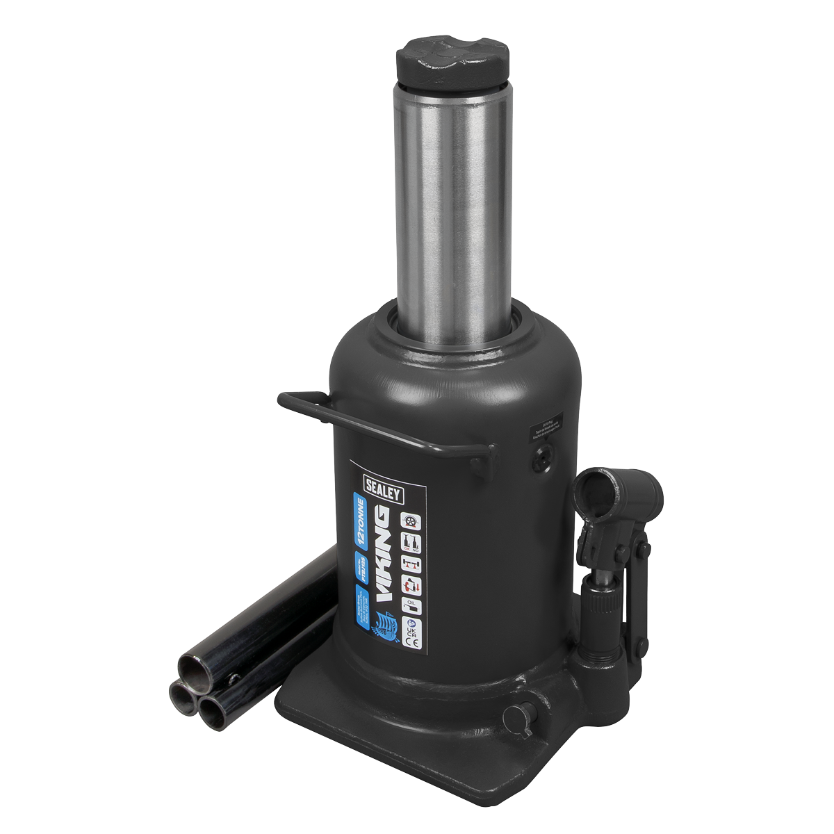 Sealey 12 Tonne Bottle Jack With Telescopic Ram & Safety Overload Valve PTBJ12S