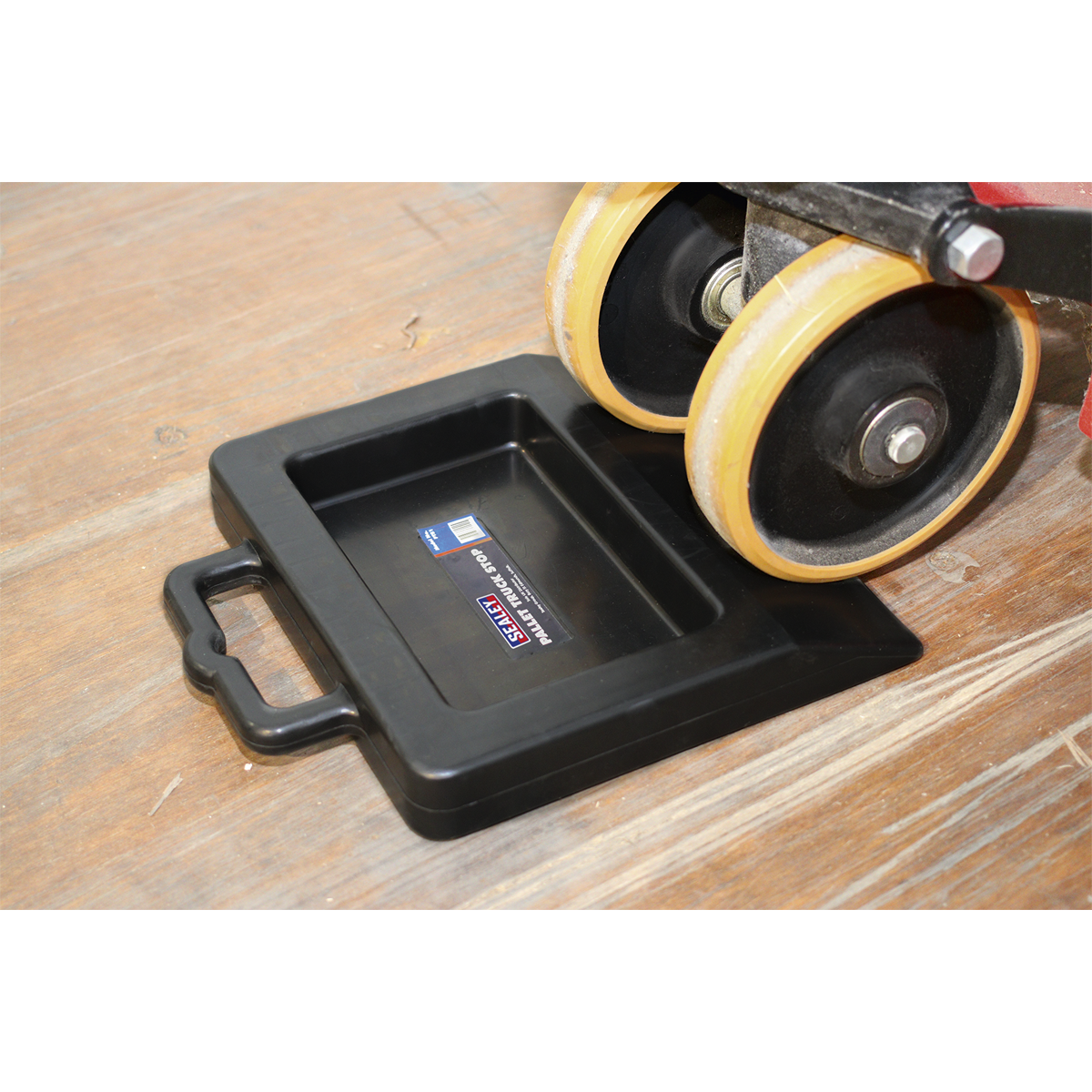 Sealey Pallet Truck Stop From Non-Slip Durable Rubber 300 x 360 x 47mm PTS1