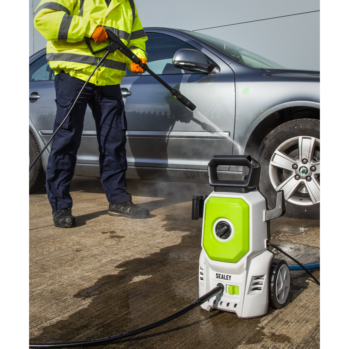 Sealey Pressure Washer 100bar 390L/HR With Snow Foam Multicolour PW1610COMBO