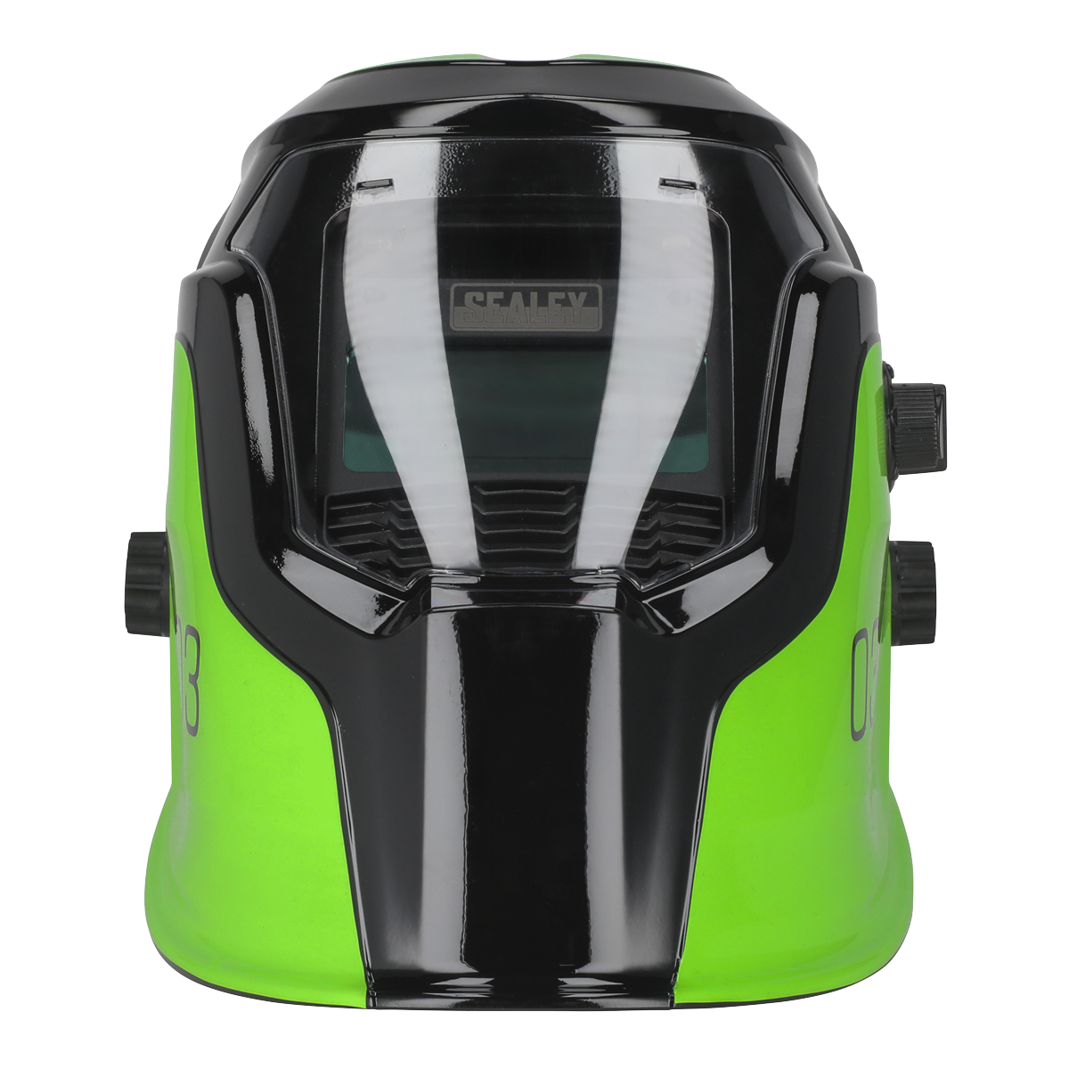 Sealey Auto Darkening Welding Helmet With Rotary Knob - Shade 9-13 - Green PWH3