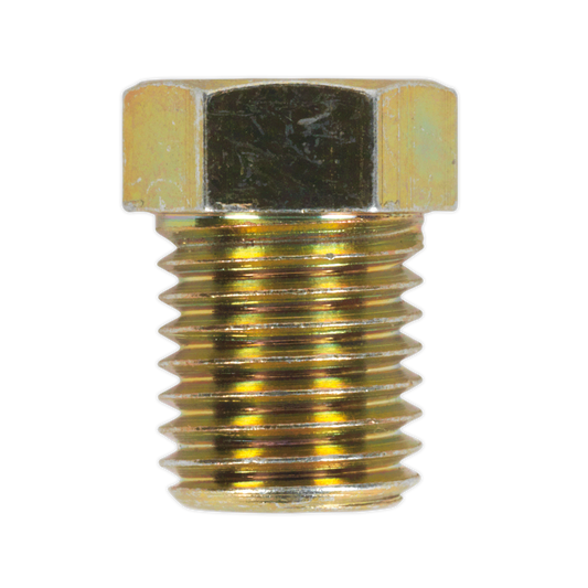 Sealey Brake Pipe Fitting Nut M10 x 1.25mm Short Male 3/16" Pack of 25 BN10125SM