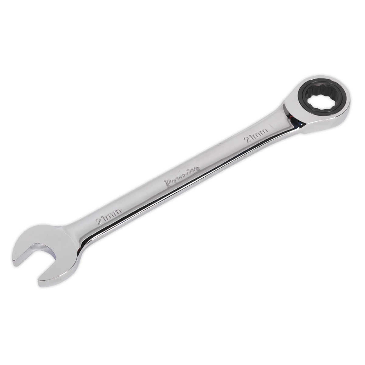 Sealey Ratchet Combination Spanner 72 Teeth Chrome Vanadium Steel 21mm RCW21