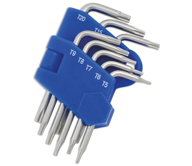 LASER 4197 Tamperproof Star Key Set 8 Pcs Anti Tamper Torx Security Bits