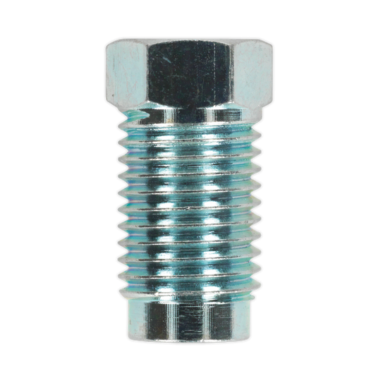 Sealey Brake Pipe Nut 7/16" UNF 20TPI Male 1/4" Pipe SAE Form Pack of 10 BN71620