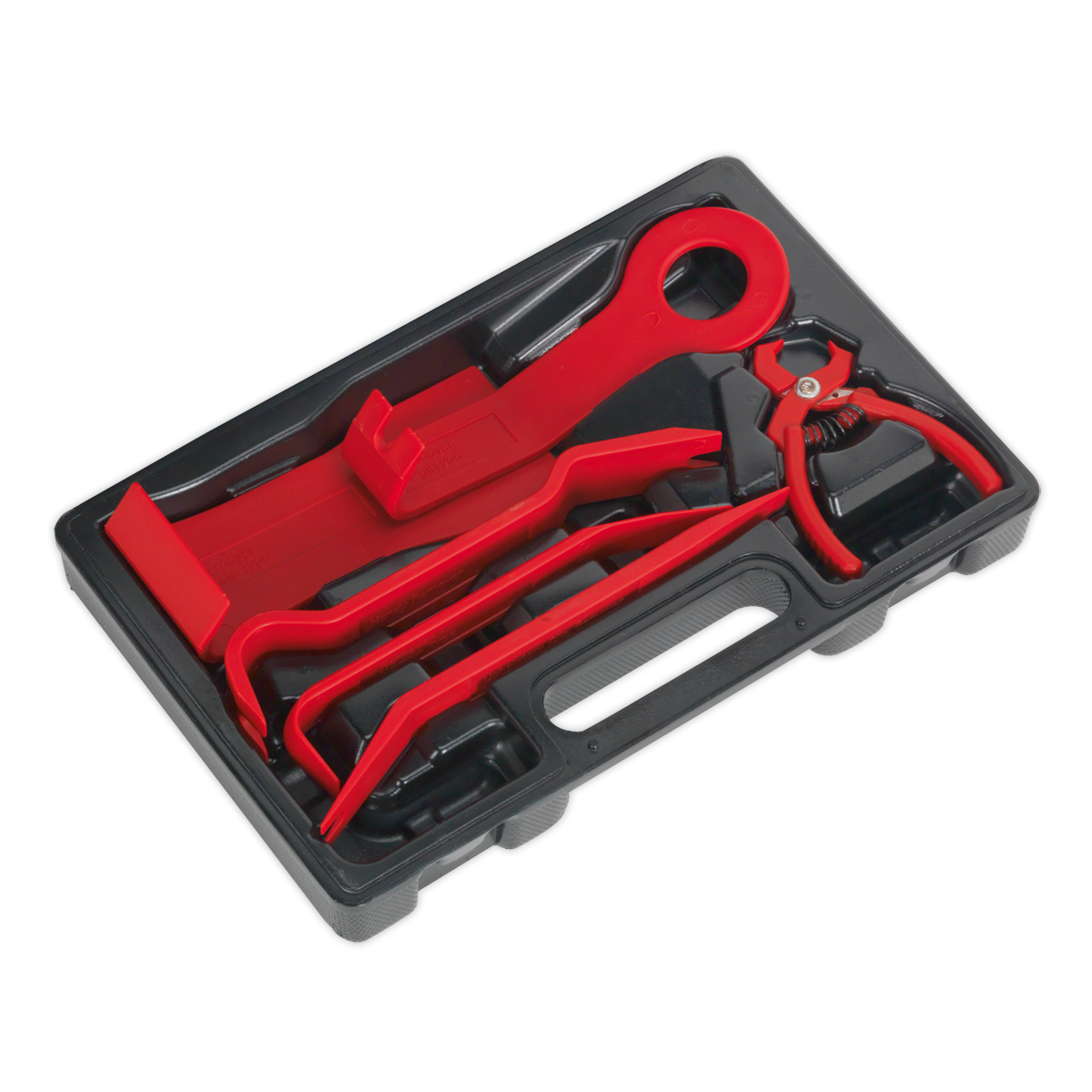 Sealey Trim & Upholstery Set From Glass Reinforced Nylon 6 Pieces Red RT6K