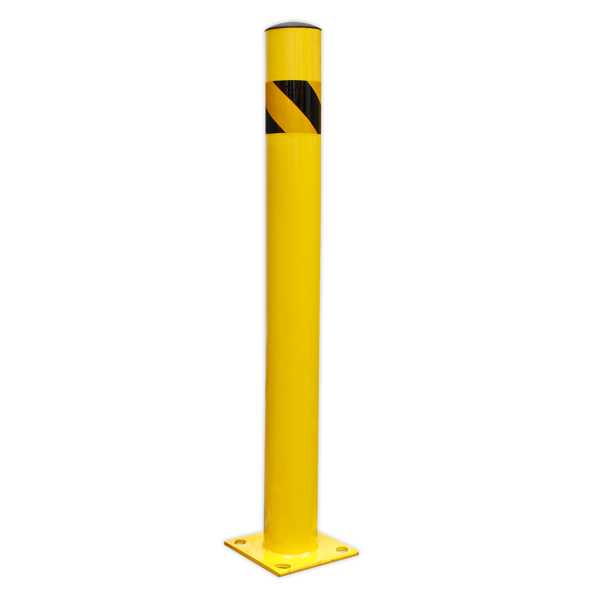 Sealey Safety Bollard With 200mm Square Base Plate 1050mm Yellow BOL1050