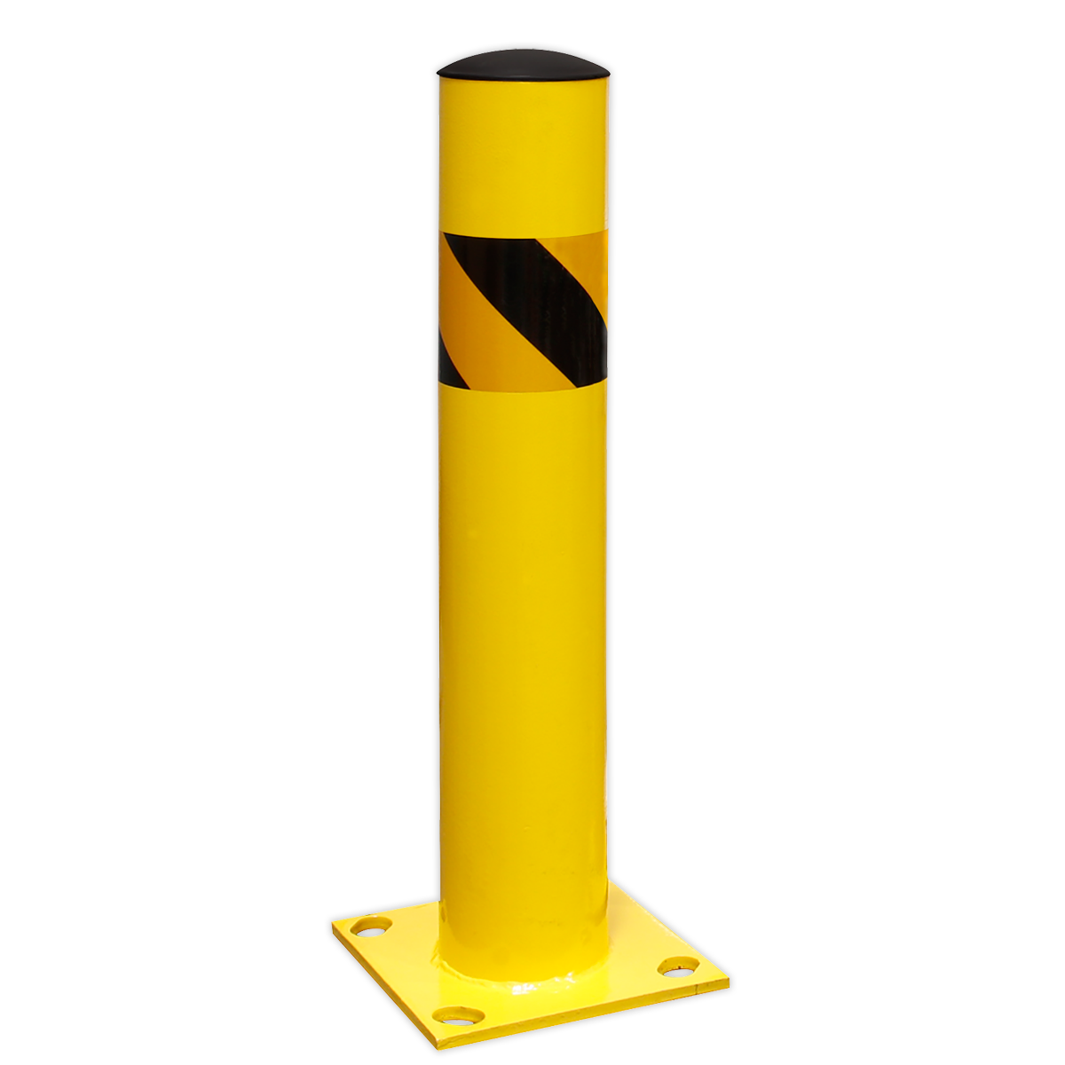 Sealey Safety Bollard With 200mm Square Base Plate 600mm - Yellow BOL600