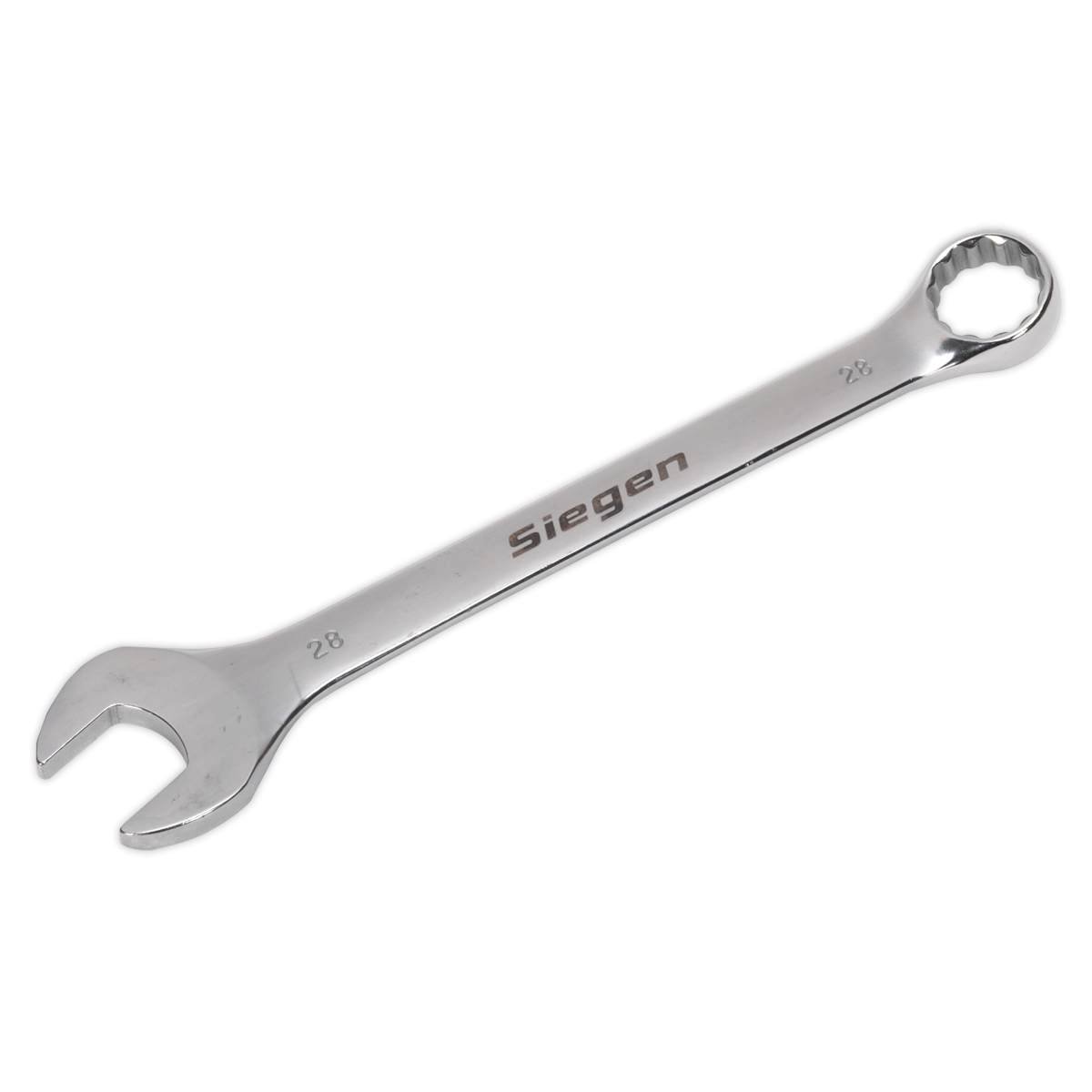 Sealey WallDrive Combi Spanner Chrome Vanadium Steel Polished Finish 28mm S01028