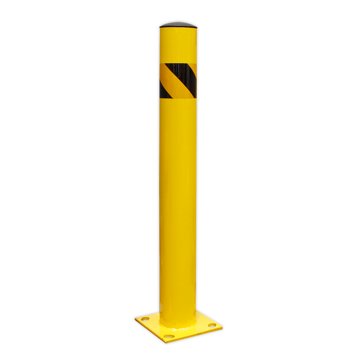 Sealey Safety Bollard 900mm Heavy Duty Ø110mm Steel Pipe - Yellow BOL900
